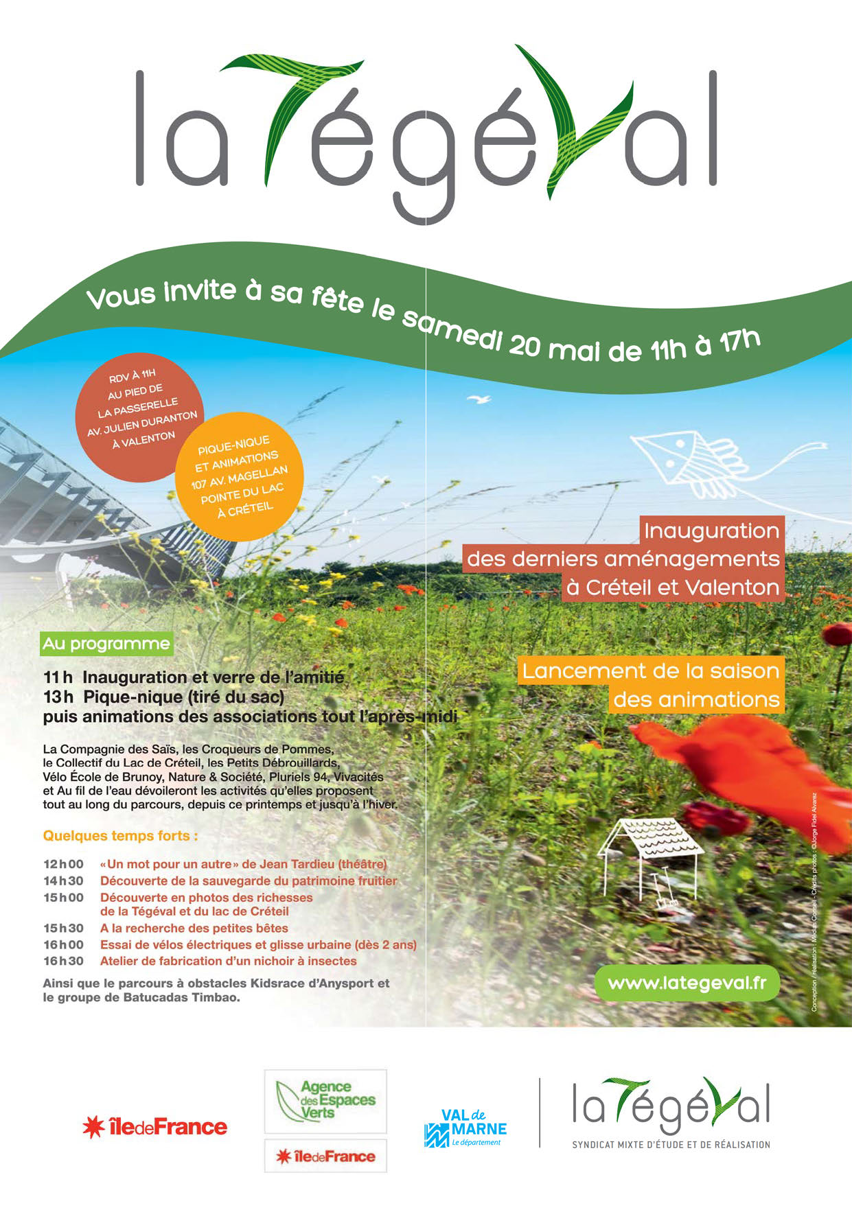 Fête de la Tégéval le samedi 20 mai de 11h à 17h !