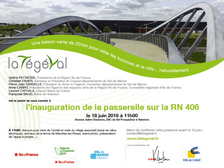 Inauguration et ouverture de la passerelle